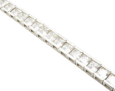Pulseira quadrada de tênis prata esterlina 925 com zircônia cúbica cintilante BT5073 comprar usado  Enviando para Brazil