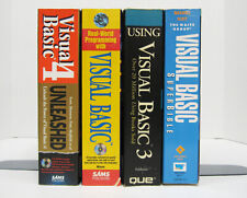 Vintage - Visual Basic Programming Books - Covering Versions 1 to 4 - 4 Book LOT, usado comprar usado  Enviando para Brazil