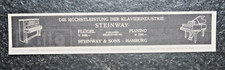 Używany, Steinway & Sons, skrzydła, pianino, stara reklama, 1926, (A22) na sprzedaż Używany, Steinway & Sons, skrzydła, pianino, stara reklama, 1926, (A22) na sprzedaż  Wysyłka do Poland