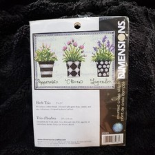 Dimensions Herb Trio Kit Cruz Contada 65085 7" X 5" ABERTO NÃO USADO COMPLETO comprar usado  Enviando para Brazil