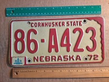 License plate nebraska for sale  San Diego