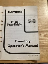 Blaw knox 510 for sale  Alma
