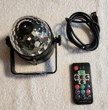 Lâmpada estroboscópica LED bola de discoteca RGB com opções ativadas por som remoto comprar usado  Enviando para Brazil