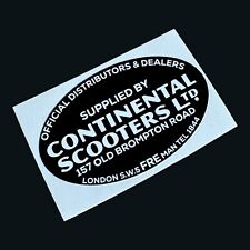 Continental scooters ltd for sale  STOKE-ON-TRENT