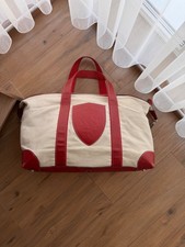 Bolsa de viagem vintage Ferrari Formula 1 Club de lona e couro comprar usado Bolsa de viagem vintage Ferrari Formula 1 Club de lona e couro comprar usado  Enviando para Brazil