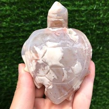 Cristal de quartzo ágata flor de cerejeira natural 230G esculpido à mão cura de tartaruga comprar usado Cristal de quartzo ágata flor de cerejeira natural 230G esculpido à mão cura de tartaruga comprar usado  Enviando para Brazil