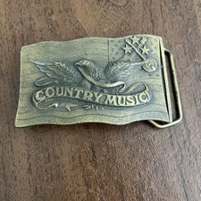 Antigo 1977 Música Country Baixo Águia, Fivela de Cinto Banjo EUA Indiana Artesanato de Metal comprar usado  Enviando para Brazil