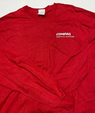 Camiseta promocional vintage Compaq Computer INSPIRATION dupla face manga longa tamanho XL comprar usado  Enviando para Brazil