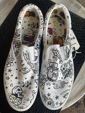 Tênis de skate Vans slip-on masculino tamanho 11 branco cor U novo com etiquetas perfeito estado comprar usado  Enviando para Brazil