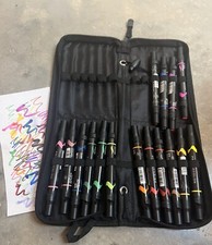 Estojo de viagem Prismacolor Premier e 16 marcadores de arte todos testados, usado comprar usado  Enviando para Brazil