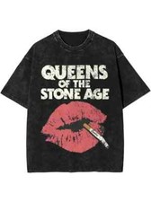 Camiseta Queens Of The Stone Age - Lábios - Banda - Preta - GG, usado comprar usado  Enviando para Brazil