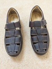 Clarks brown leather for sale  TIVERTON