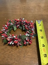 holiday white berry wreath for sale  Stanhope