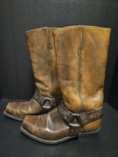 Botas Neolite fivela couro marrom cowboy tamanho 10 EUA comprar usado  Enviando para Brazil