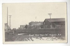 Wagner, Dakota do Sul, East Side Main St. RPPC, usado comprar usado  Enviando para Brazil