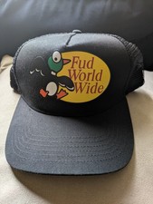 Chapéu caminhoneiro preto Fud Worldwide logotipo Lil Duk  comprar usado  Enviando para Brazil