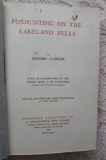 Foxhunting lakeland fells for sale  LONDON