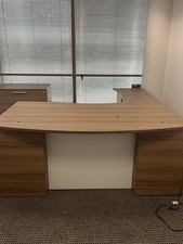 Wooden desk glass for sale  Atlanta