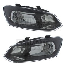 Faróis Vw Polo Mk5 6R Hatchback 2009-2014 H4 Par Lâmpada faróis Esquerda Direita comprar usado  Enviando para Brazil