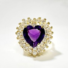 Gold amethyst heart d'occasion Gold amethyst heart d'occasion  Paris XVII