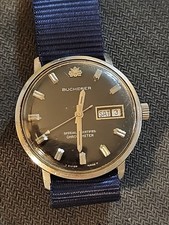 relógio masculino vintage Bucherer mostrador preto data de execução comprar usado relógio masculino vintage Bucherer mostrador preto data de execução comprar usado  Enviando para Brazil
