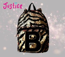 Mochila JUSTICE Lantejoula Listra de Tigre Flip Letra "B" Inicial - NOVO EM FOLHA | WOT comprar usado  Enviando para Brazil