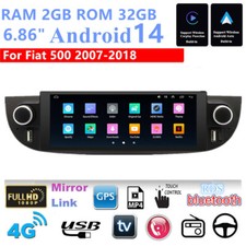 Usado, Rádio estéreo 6,86"" Android 14 GPS unidade principal de navegação para Fiat 500 2007-2018 Carplay comprar usado  Enviando para Brazil