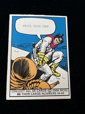 1966 Marvel Super Heroes Card # 65 Thor Rookie Card Donruss Vintage Ótima Forma comprar usado 1966 Marvel Super Heroes Card # 65 Thor Rookie Card Donruss Vintage Ótima Forma comprar usado  Enviando para Brazil