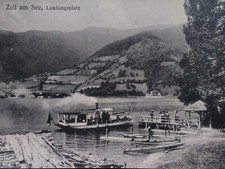 Cartão postal da Áustria início dos anos 1900 raro venda Am See local de desembarque barco lago  comprar usado  Enviando para Brazil