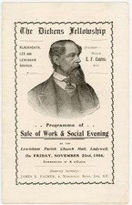 1906 Dickens Fellowship Programme Lewisham Sale of Work Social Evening Ephemera comprar usado 1906 Dickens Fellowship Programme Lewisham Sale of Work Social Evening Ephemera comprar usado  Enviando para Brazil
