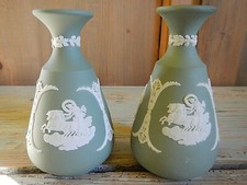 Wedgwood jasperware verde usato  Varese