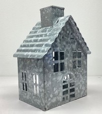 Castiçal galvanizado metal ou decoração para casa e jardim 9,5"H, usado comprar usado  Enviando para Brazil