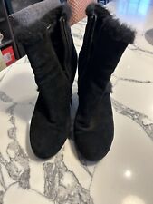 Ladies black suede for sale  PERTH