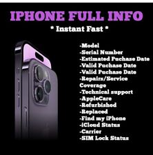 Verifique o IMEI do iPhone, Find My iPhone, Sim Lock, iCloud, operadora em 5 minutos comprar usado  Enviando para Brazil