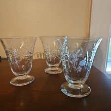 Set vintage etched for sale  North Scituate