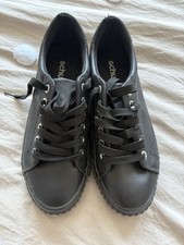 Schuh black trainers for sale  NORWICH