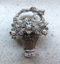 Vintage silber brosche gebraucht kaufen  Rüsselsheim am Main