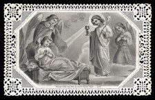 Santino merlettato holycard usato  Ragusa