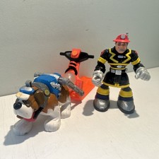 Vintage 2000 Rescue Heros WindChill St. Bernard Dog Avalanche + Billy Figures comprar usado  Enviando para Brazil