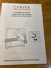 Carver fanmaster fan for sale  BOSTON