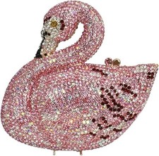 Usado, Bolsa feminina de luxo cisne strass noite clutch elegante cristal comprar usado  Enviando para Brazil