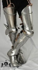 conjunto de armadura medieval guarda perna cavaleiro cruzado sca armadura larp armador função, usado comprar usado  Enviando para Brazil
