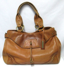 Usado, Bolsa de ombro Kenneth Cole couro grande bolsa satchel marrom bolso frontal comprar usado  Enviando para Brazil