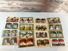 Lote de retratos vitorianos vintage de cartões com visualização estéreo cenas internacionais vida cultural, usado comprar usado  Enviando para Brazil