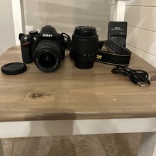 CÂMERA DSLR NIKON D3200 24.2 MP COM LENTE 18-55MM E LENTE 55-200MM COM CARREGADOR comprar usado  Enviando para Brazil