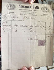 Fattura del 1884 usato  Viterbo