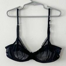 Sutiã Alberta Ferretti Vintage Y2K Malha Preta Sem Tamanho Etiqueta Est. Tamanho 28A/28AA/28AAA comprar usado  Enviando para Brazil