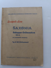 Saxonia schlepper drillmaschin gebraucht kaufen  Eisleben