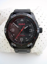 HUGO BOSS RELÓGIO MASCULINO TREK 1530333 PULSEIRA DE AÇO INOXIDÁVEL PRETA MERGULHADOR GENUÍNO, usado comprar usado  Enviando para Brazil