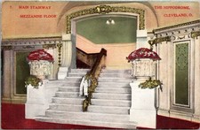 Cartão postal escada principal piso mezanino The Hippodrome Cleveland, Ohio comprar usado  Enviando para Brazil